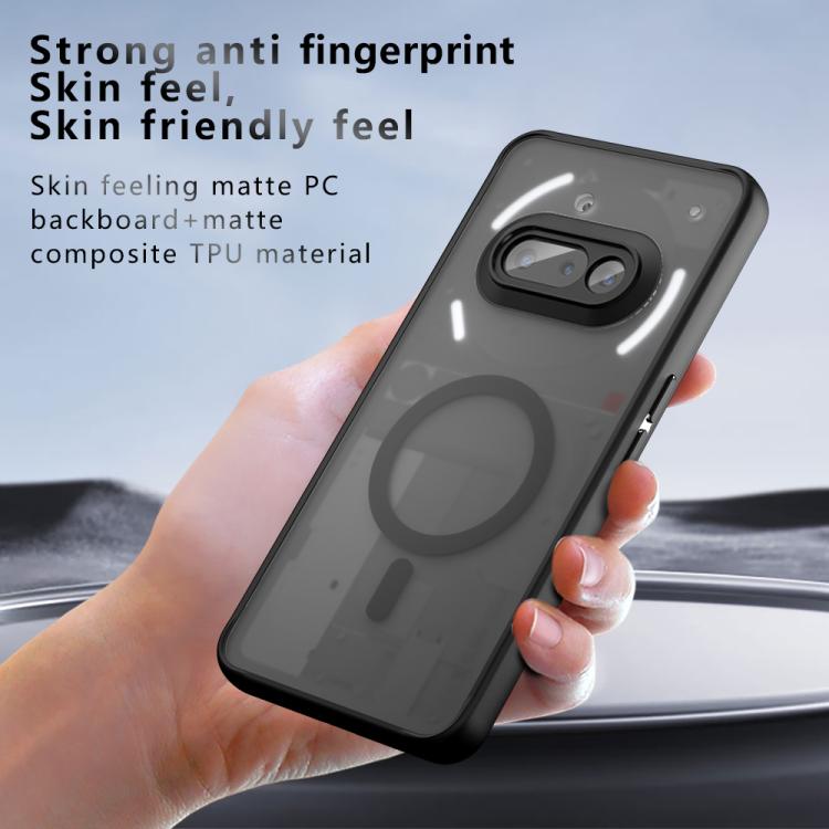For Nothing Phone 3a Armor MagSafe PC Hybrid TPU Phone Case - Frosted Black
