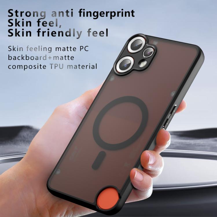 For Nothing CMF Phone 2 Pro Armor MagSafe PC Hybrid TPU Phone Case - Frosted Black