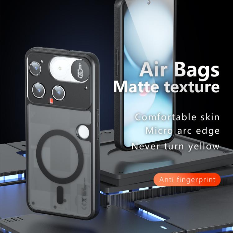 For Nothing Phone 3 Armor MagSafe PC Hybrid TPU Phone Case - Frosted Black