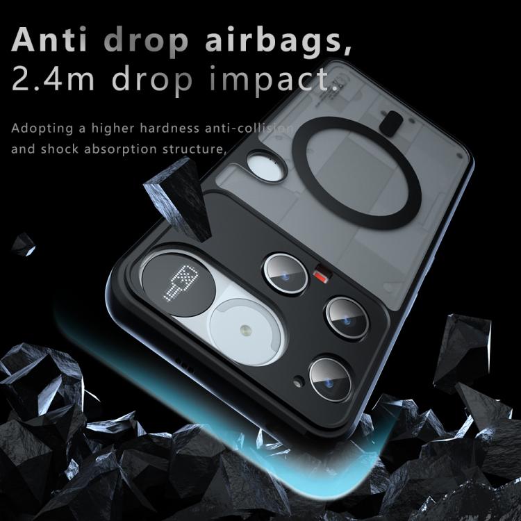 For Nothing Phone 3 Armor MagSafe PC Hybrid TPU Phone Case - Frosted Black