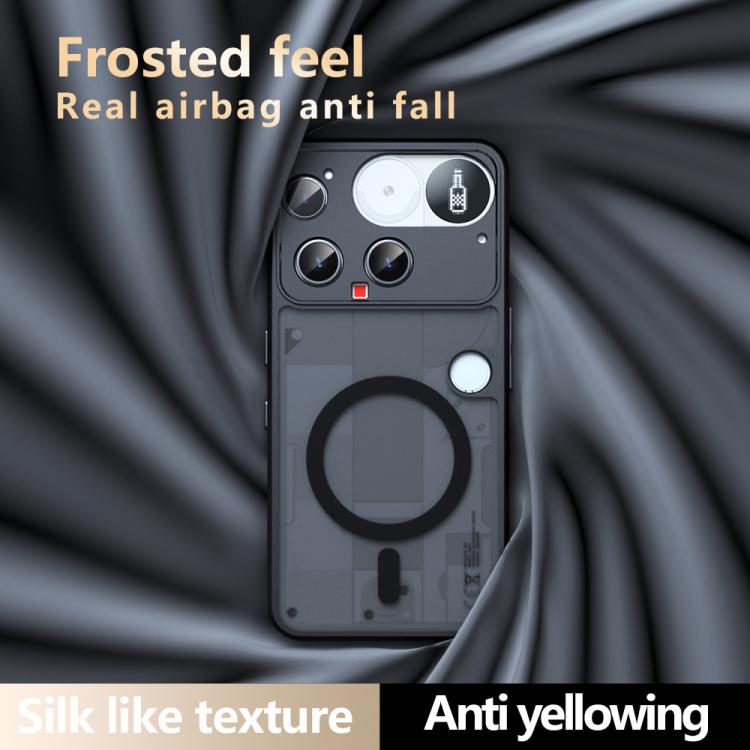 For Nothing Phone 3 Armor MagSafe PC Hybrid TPU Phone Case - Frosted Black