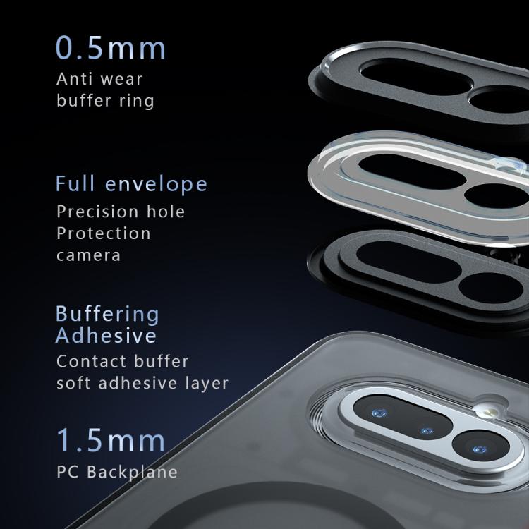 For Nothing Phone 4a Armor MagSafe PC Hybrid TPU Phone Case - Frosted Black