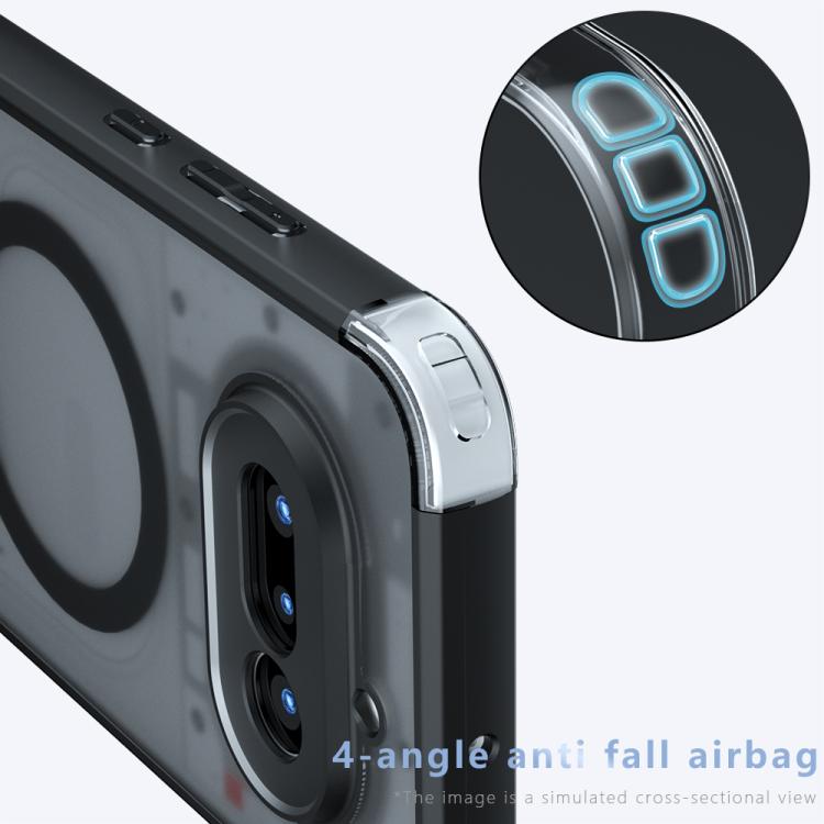 For Nothing Phone 4a Armor MagSafe PC Hybrid TPU Phone Case - Frosted Black