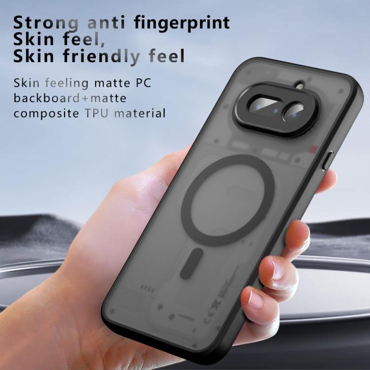 For Nothing Phone 4a Armor MagSafe PC Hybrid TPU Phone Case - Frosted Black