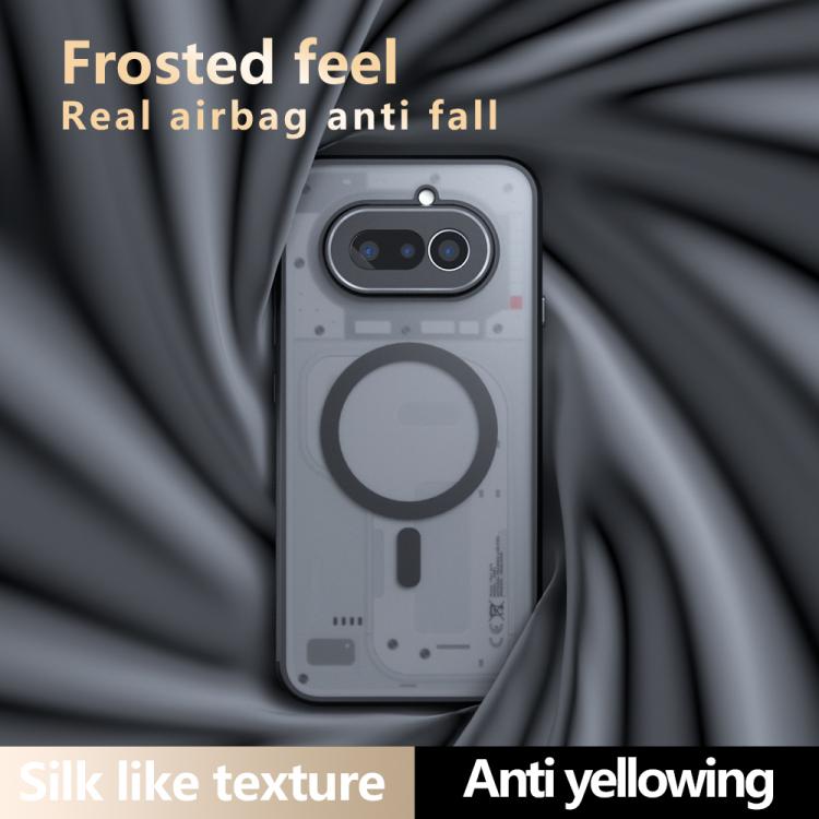 For Nothing Phone 4a Armor MagSafe PC Hybrid TPU Phone Case - Frosted Black