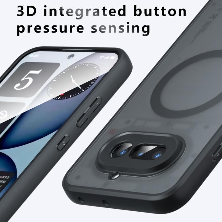 For Nothing Phone 4a Armor MagSafe PC Hybrid TPU Phone Case - Frosted Black