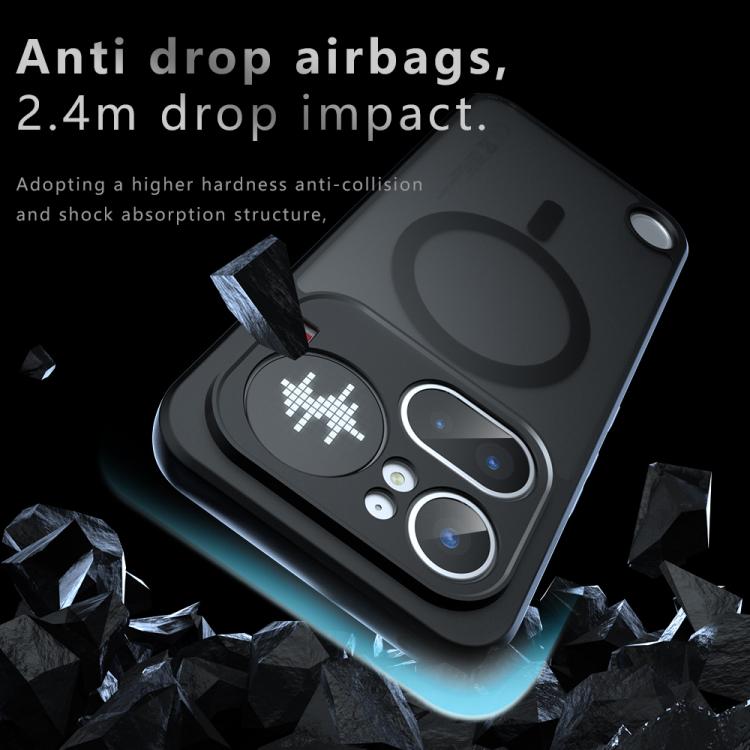 For Nothing Phone 4a Pro Armor MagSafe PC Hybrid TPU Phone Case - Frosted Black