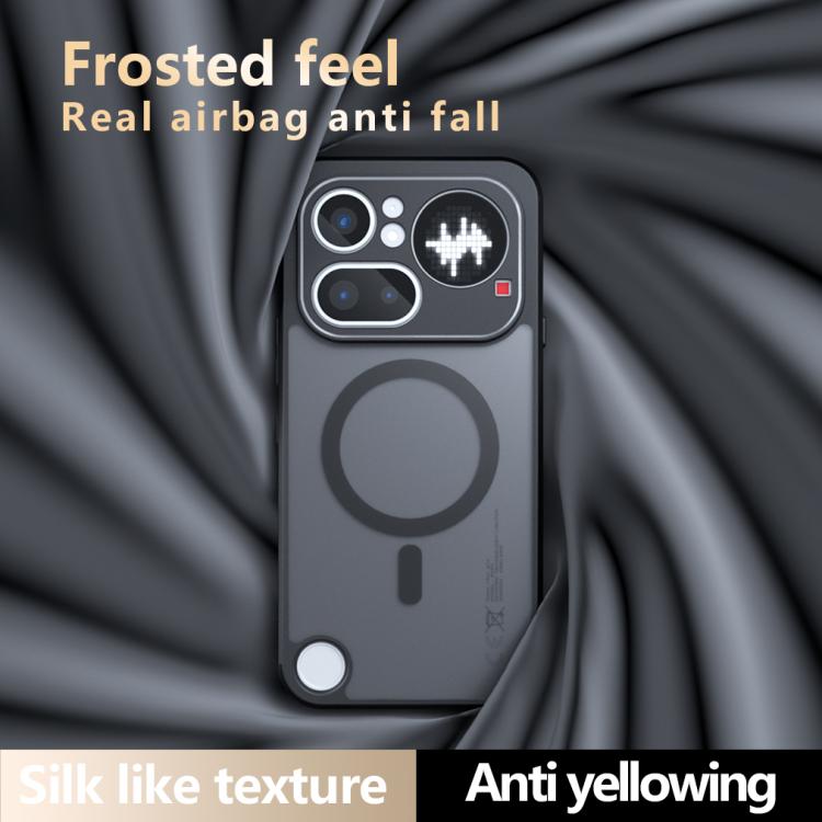For Nothing Phone 4a Pro Armor MagSafe PC Hybrid TPU Phone Case - Frosted Black