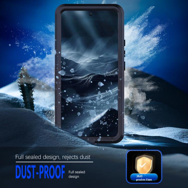 For Redmi Note 14 Pro 5G RedPepper Mars Series IP68 Waterproof Phone Case - Black
