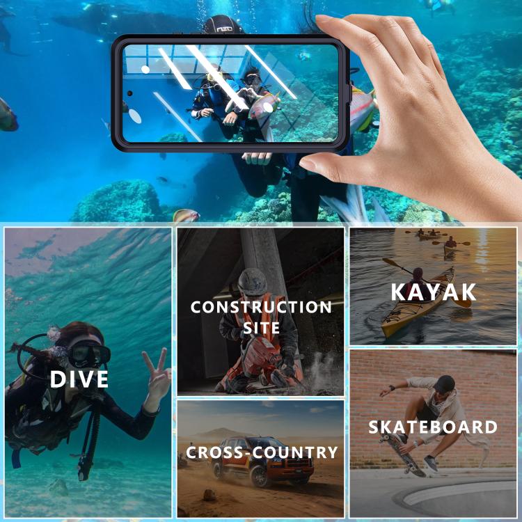 For Redmi Note 14 Pro 5G RedPepper Mars Series IP68 Waterproof Phone Case - Black