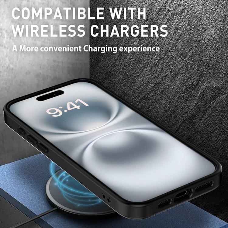 For iPhone 16 Pro Max MagSafe PC Phone Case with Lens Holder