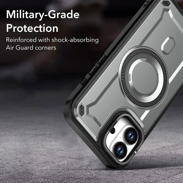 For iPhone 16 Plus MagSafe PC Phone Case with Lens Holder