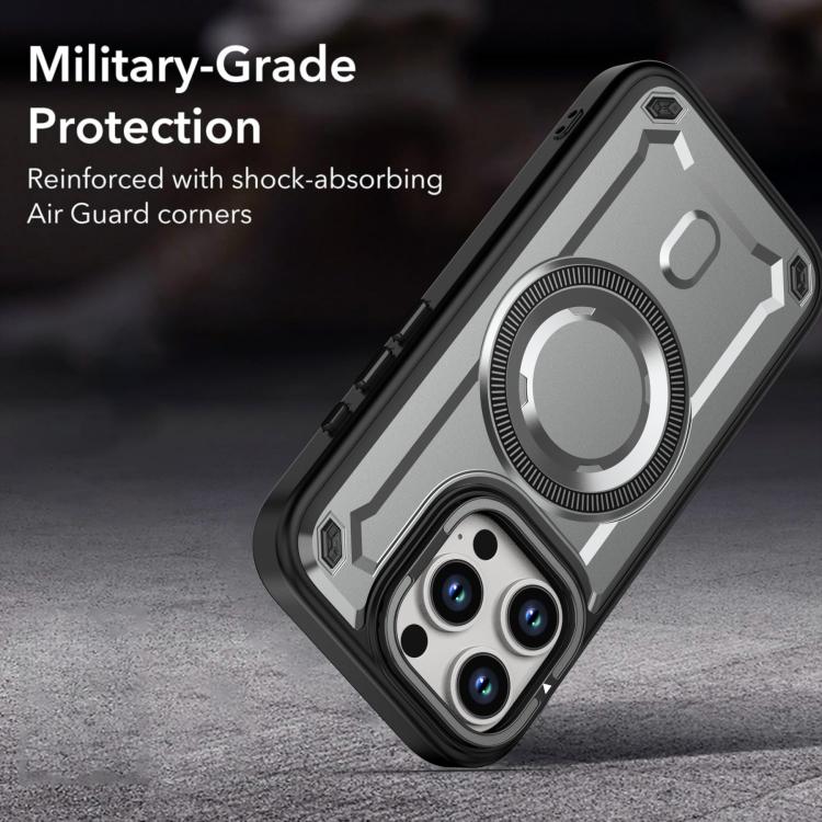 For iPhone 15 Pro MagSafe PC Phone Case with Lens Holder