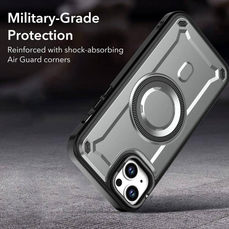 For iPhone 15 Plus / 14 Plus MagSafe PC Phone Case with Lens Holder