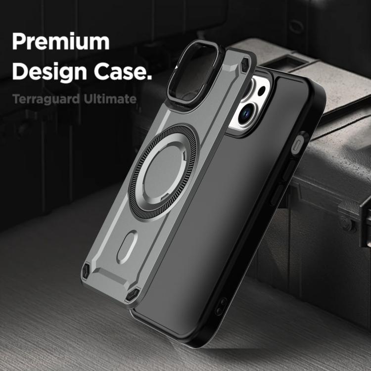 For iPhone 15 MagSafe PC Phone Case with Lens Holder
