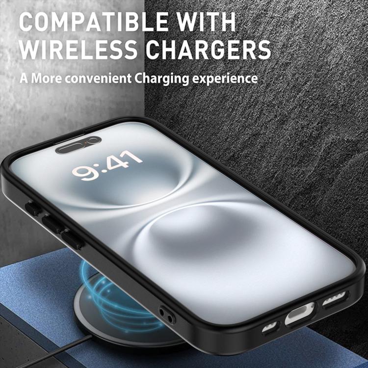 For iPhone 14 Pro MagSafe PC Phone Case with Lens Holder