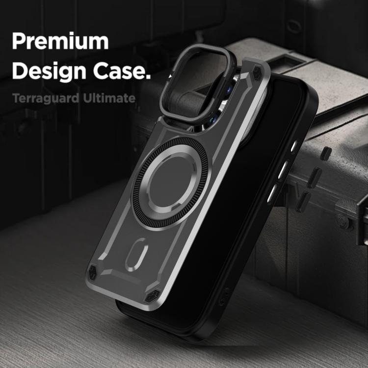 For iPhone 13 Pro MagSafe PC Phone Case with Lens Holder