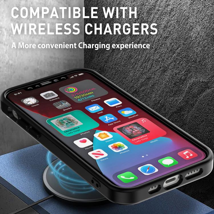 For iPhone 12 / 12 Pro MagSafe PC Phone Case with Lens Holder
