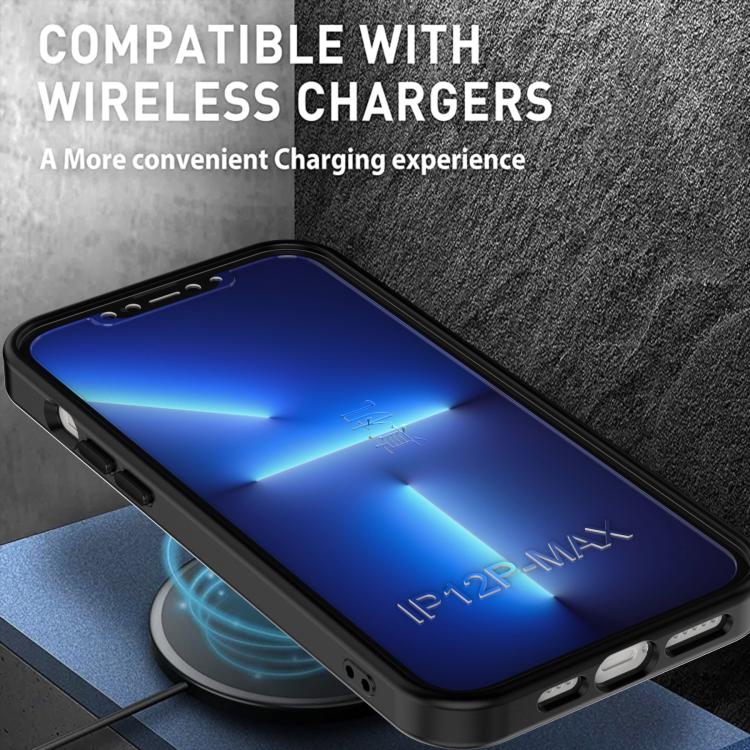 For iPhone 12 Pro Max MagSafe PC Phone Case with Lens Holder