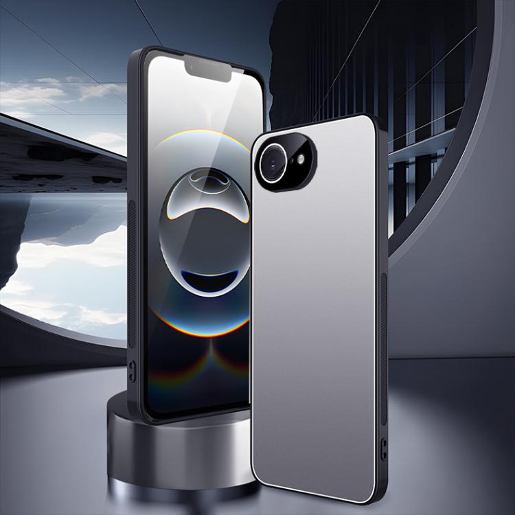 For iPhone 17e / 16e Ice Aluminum Metal Explosion-proof Frosted Phone Case