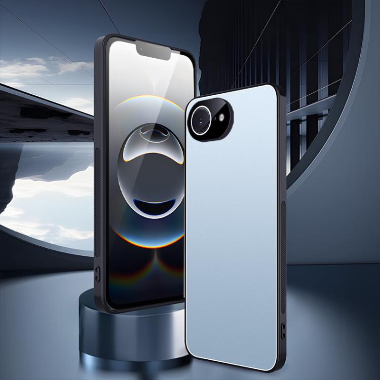 For iPhone 17e / 16e Ice Aluminum Metal Explosion-proof Frosted Phone Case