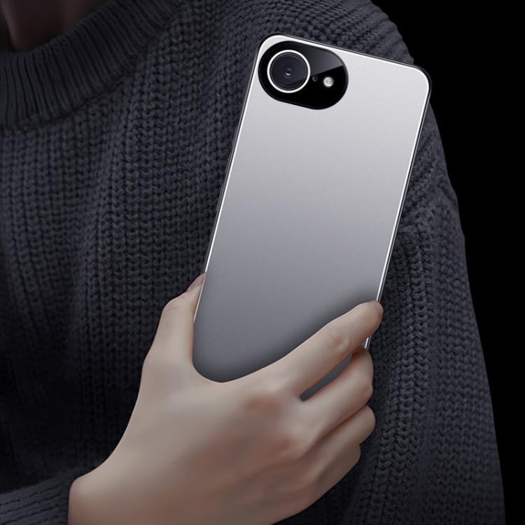 For iPhone 17e / 16e Ice Aluminum Metal Explosion-proof Frosted Phone Case