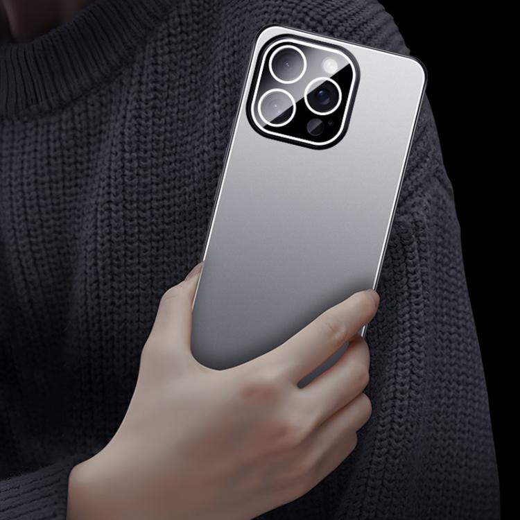 For iPhone 15 Pro Ice Aluminum Metal Explosion-proof Frosted Phone Case