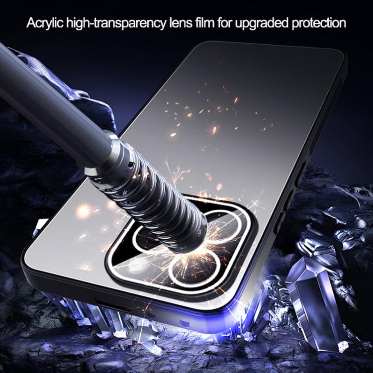 For iPhone 15 Ice Aluminum Metal Explosion-proof Frosted Phone Case