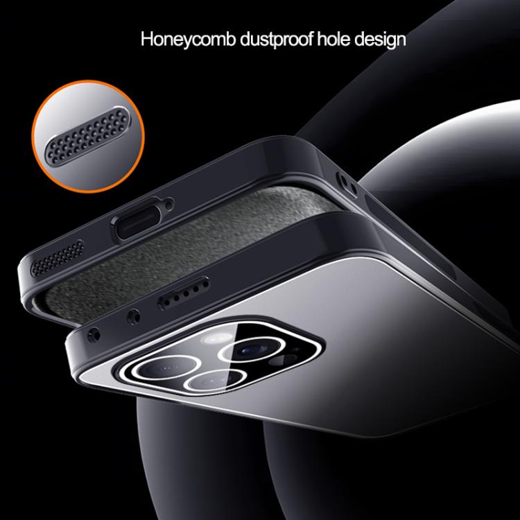 For iPhone 14 Pro Ice Aluminum Metal Explosion-proof Frosted Phone Case