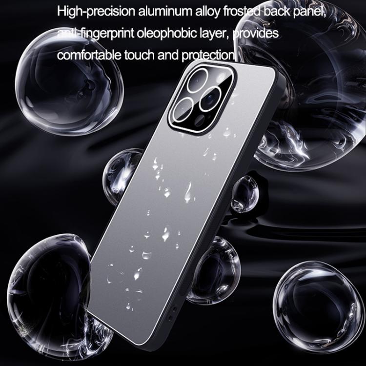 For iPhone 13 Pro Ice Aluminum Metal Explosion-proof Frosted Phone Case
