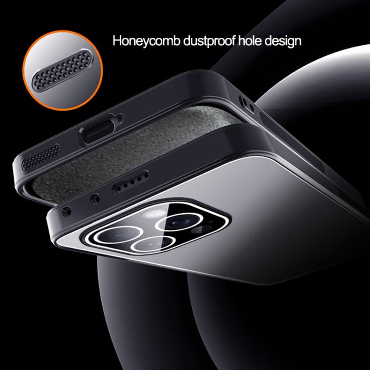 For iPhone 13 Ice Aluminum Metal Explosion-proof Frosted Phone Case