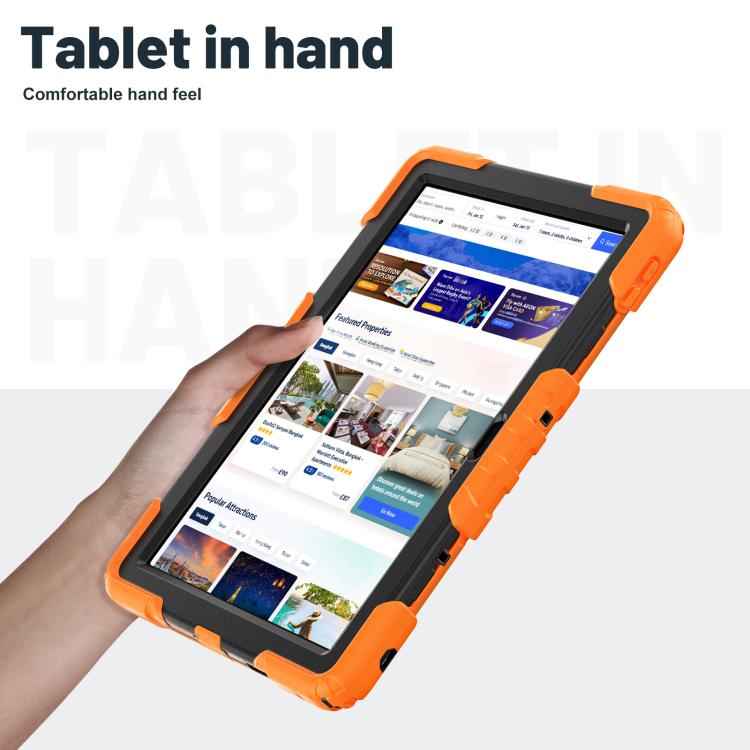 For Lenovo Tab 10.1 TB-311XU/FU Silicone Hydric PC Tablet Case with Shoulder Strap & Holder