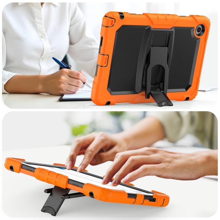 For Lenovo Tab 10.1 TB-311XU/FU Silicone Hydric PC Tablet Case with Shoulder Strap & Holder