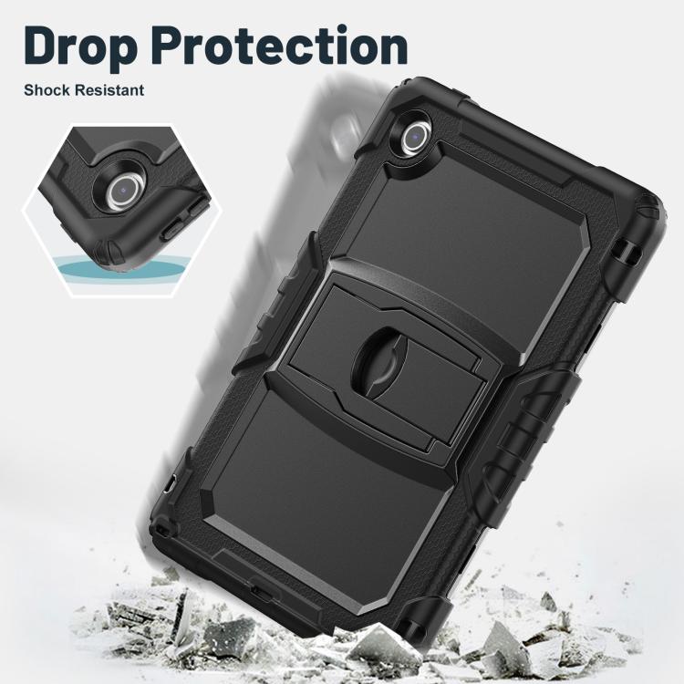 For Lenovo Tab 10.1 TB-311XU/FU Silicone Hydric PC Tablet Case with Shoulder Strap & Holder