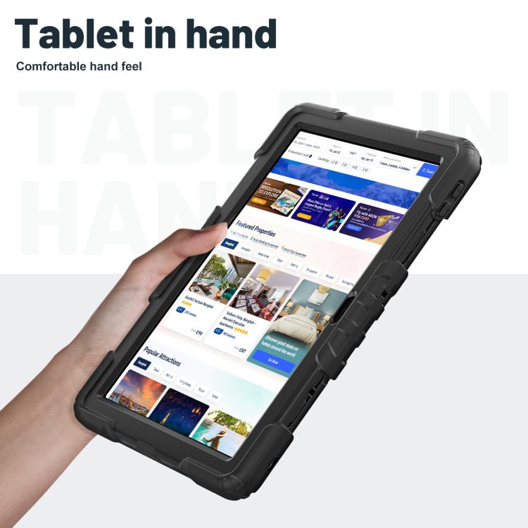 For Lenovo Tab 10.1 TB-311XU/FU Silicone Hydric PC Tablet Case with Shoulder Strap & Holder