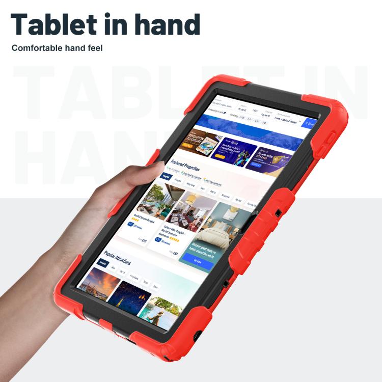For Lenovo Tab 10.1 TB-311XU/FU Silicone Hydric PC Tablet Case with Shoulder Strap & Holder