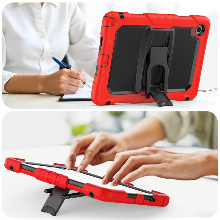 For Lenovo Tab 10.1 TB-311XU/FU Silicone Hydric PC Tablet Case with Shoulder Strap & Holder