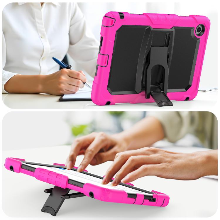 For Lenovo Tab 10.1 TB-311XU/FU Silicone Hydric PC Tablet Case with Shoulder Strap & Holder
