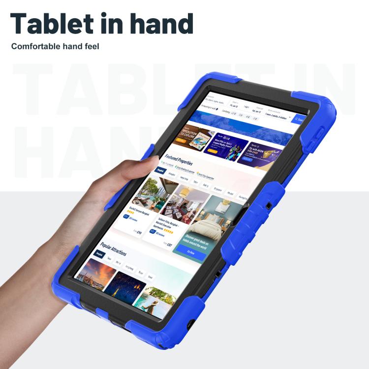 For Lenovo Tab 10.1 TB-311XU/FU Silicone Hydric PC Tablet Case with Shoulder Strap & Holder