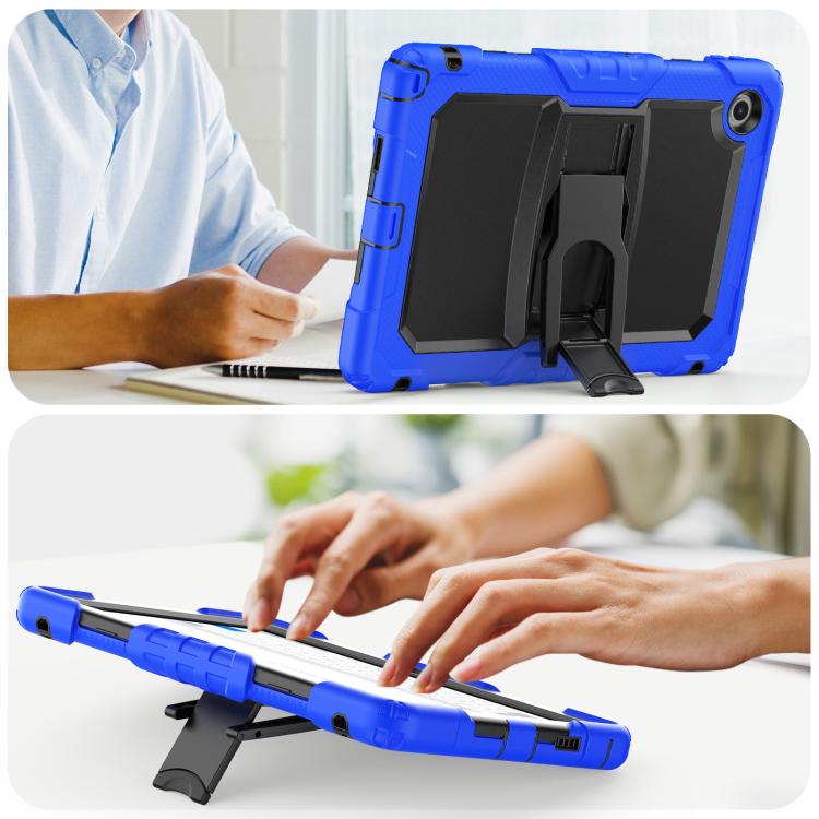 For Lenovo Tab 10.1 TB-311XU/FU Silicone Hydric PC Tablet Case with Shoulder Strap & Holder