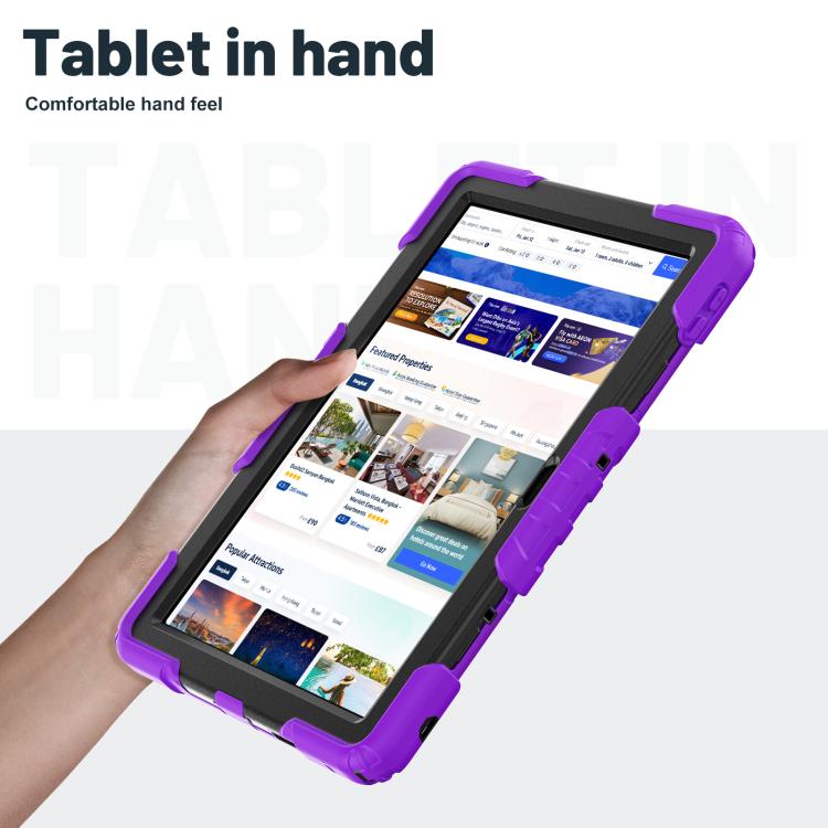For Lenovo Tab 10.1 TB-311XU/FU Silicone Hydric PC Tablet Case with Shoulder Strap & Holder
