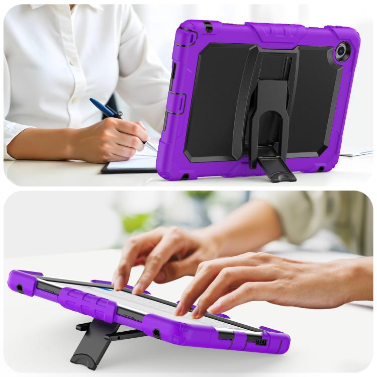 For Lenovo Tab 10.1 TB-311XU/FU Silicone Hydric PC Tablet Case with Shoulder Strap & Holder