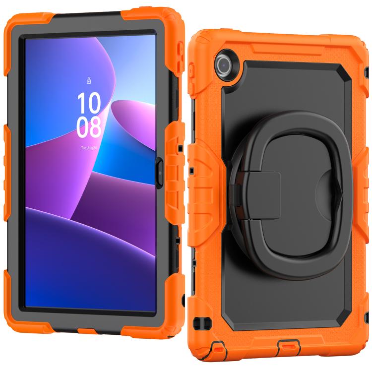 For Lenovo Tab 10.1 TB-311XU/FU D Type Silicone Hybrid PC Tablet Case with Handle Holder