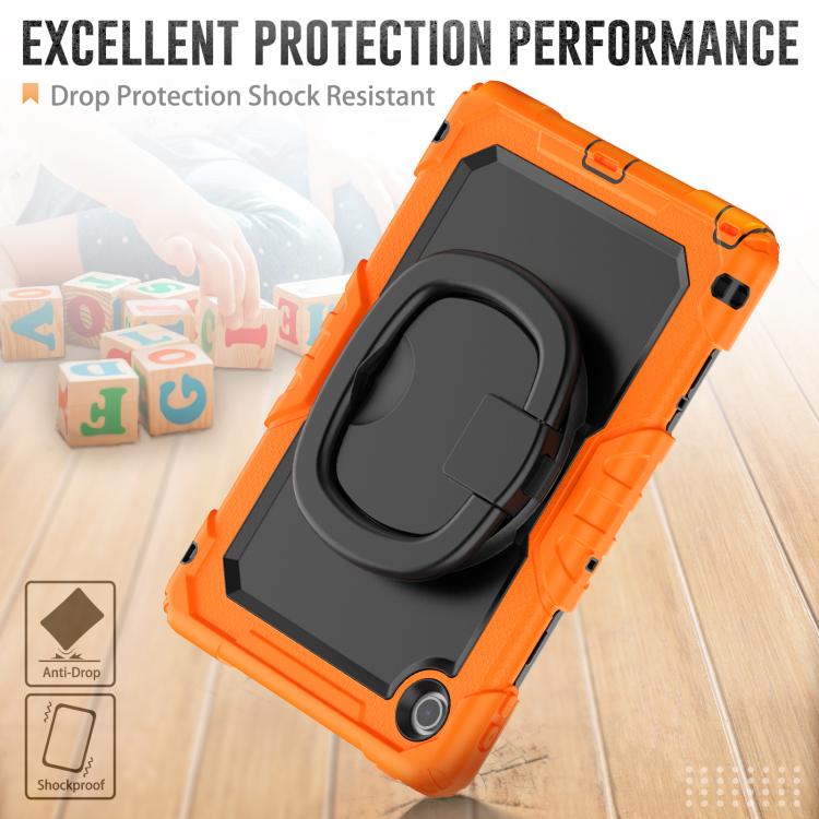 For Lenovo Tab 10.1 TB-311XU/FU D Type Silicone Hybrid PC Tablet Case with Handle Holder