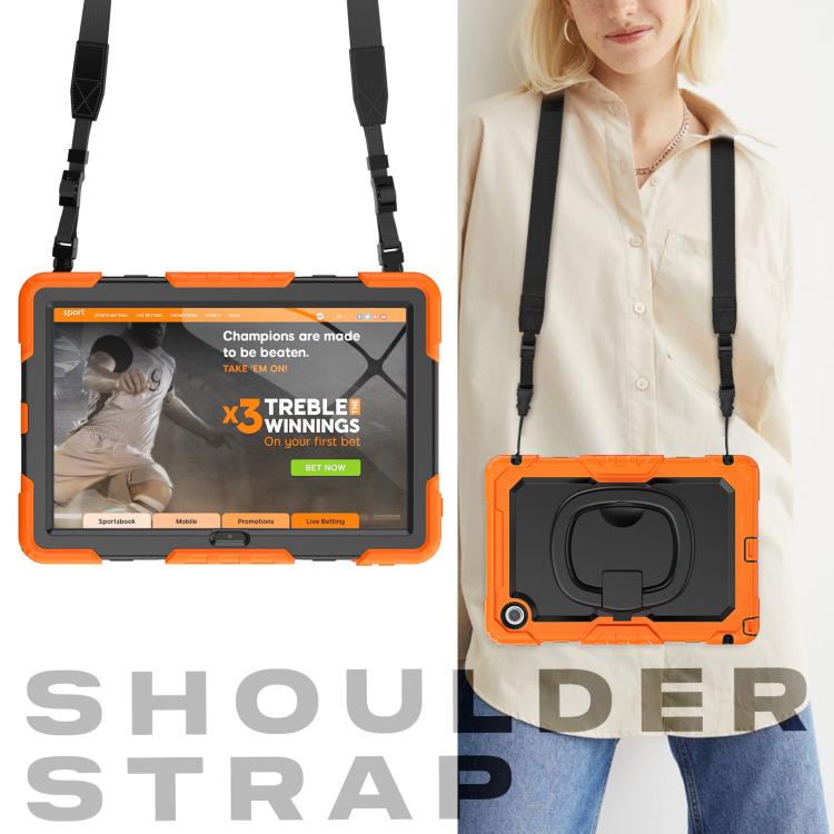 For Lenovo Tab 10.1 TB-311XU/FU D Type Silicone Hybrid PC Tablet Case with Handle Holder