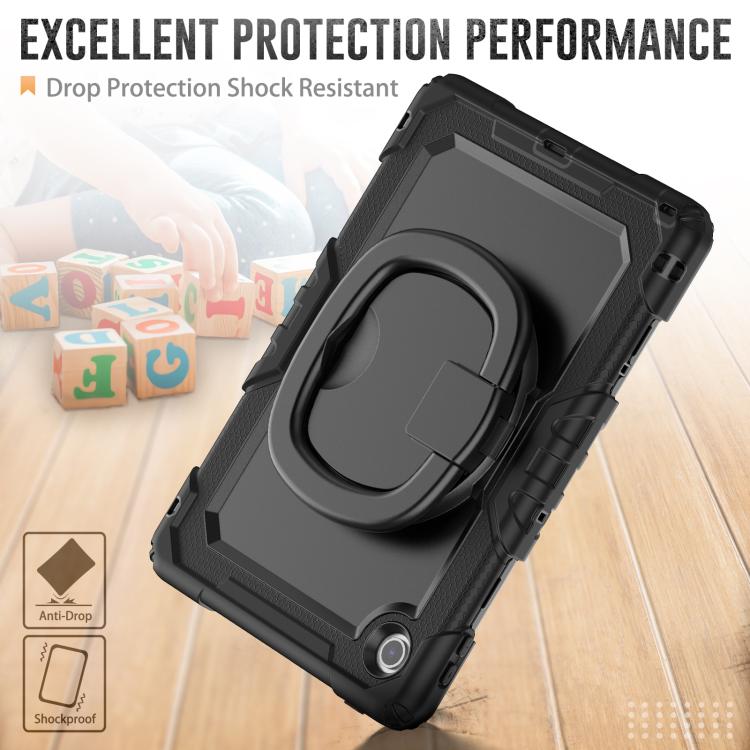 For Lenovo Tab 10.1 TB-311XU/FU D Type Silicone Hybrid PC Tablet Case with Handle Holder