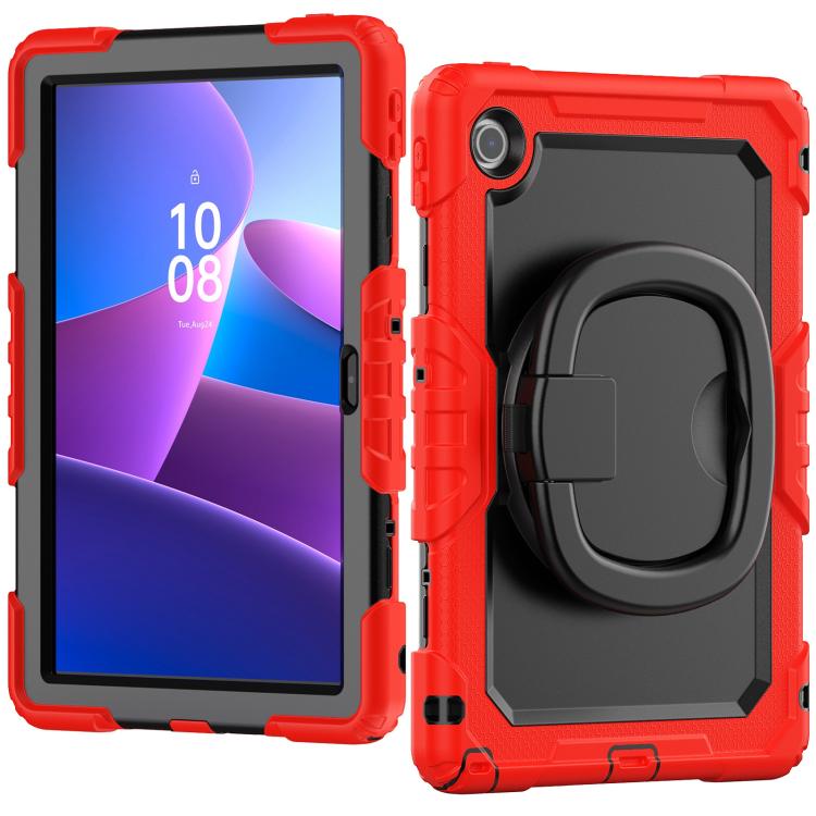 For Lenovo Tab 10.1 TB-311XU/FU D Type Silicone Hybrid PC Tablet Case with Handle Holder
