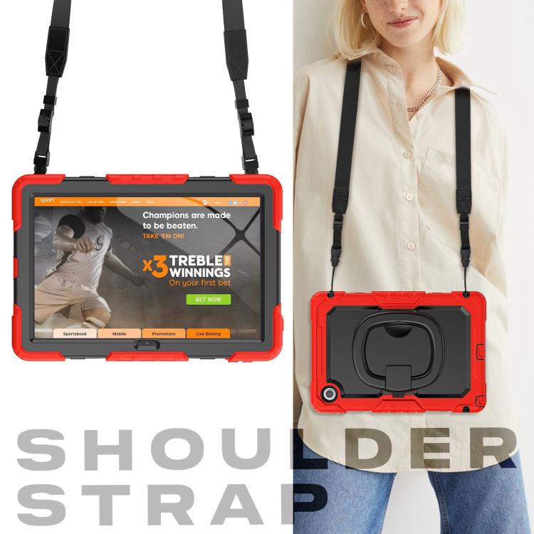 For Lenovo Tab 10.1 TB-311XU/FU D Type Silicone Hybrid PC Tablet Case with Handle Holder
