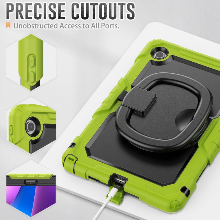 For Lenovo Tab 10.1 TB-311XU/FU D Type Silicone Hybrid PC Tablet Case with Handle Holder