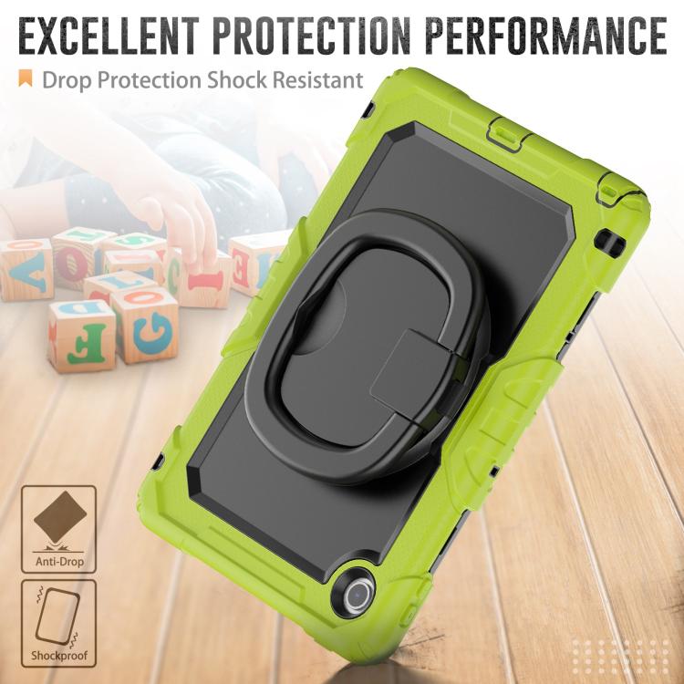 For Lenovo Tab 10.1 TB-311XU/FU D Type Silicone Hybrid PC Tablet Case with Handle Holder